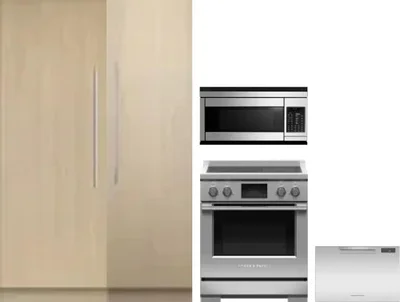 5 Piece Package Includes Refrigerator, Freezer, Range, Microwave And Dishwasher